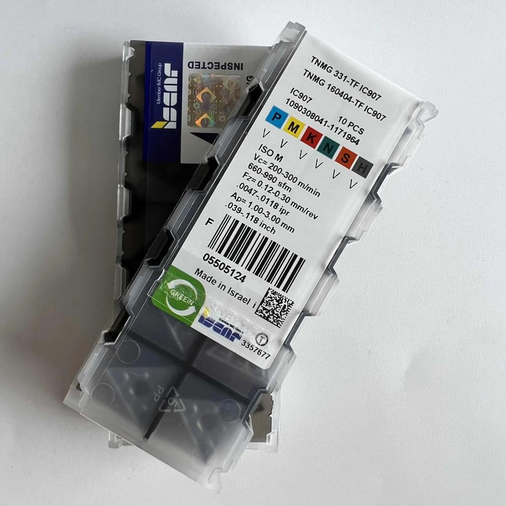 TNMG160404-TF IC907 Промышленные сменные твердосплавные пластины 10 шт.