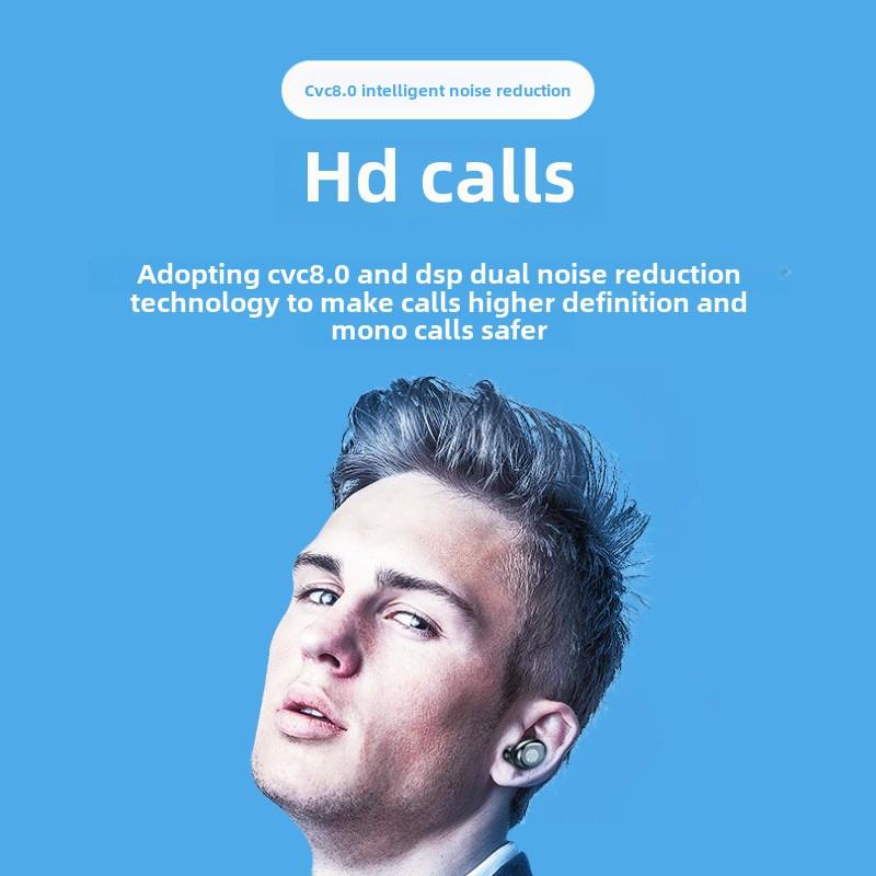 Новая беспроводная гарнитура Bluetooth 5.1 с двумя наушниками TWS с сенсорным экраном и цифровым дисплеем