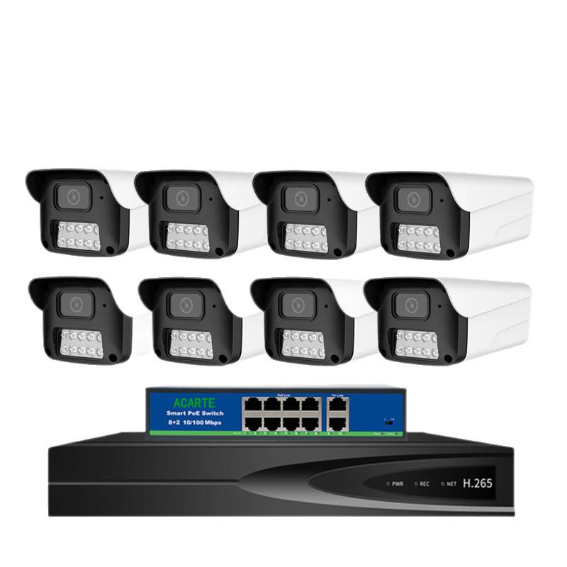 Strength Faction 5MP Full-Color Outdoor Waterproof AI Dual-Light HD PoE Surveillance Camera Kit