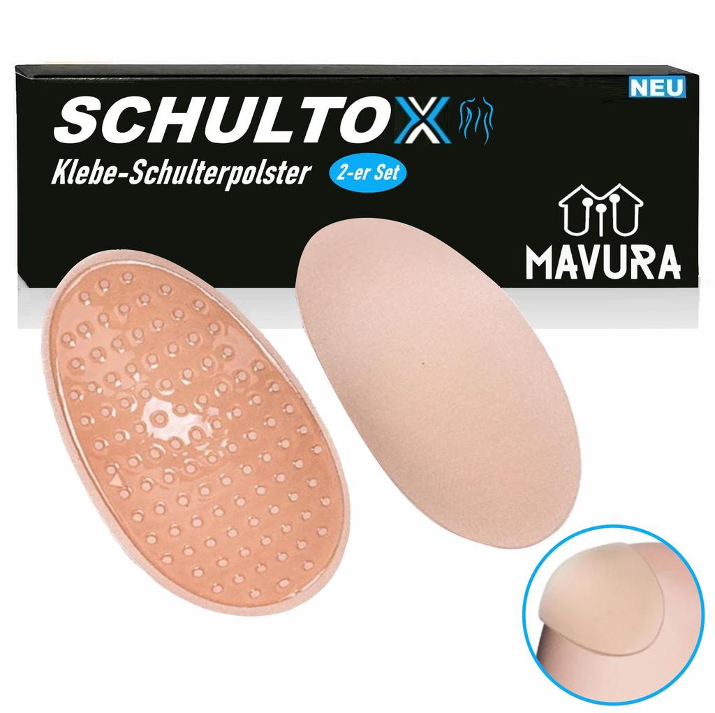 SCHULTOX Shoulder Pad Set Self-adhesive Silicone Non-slip