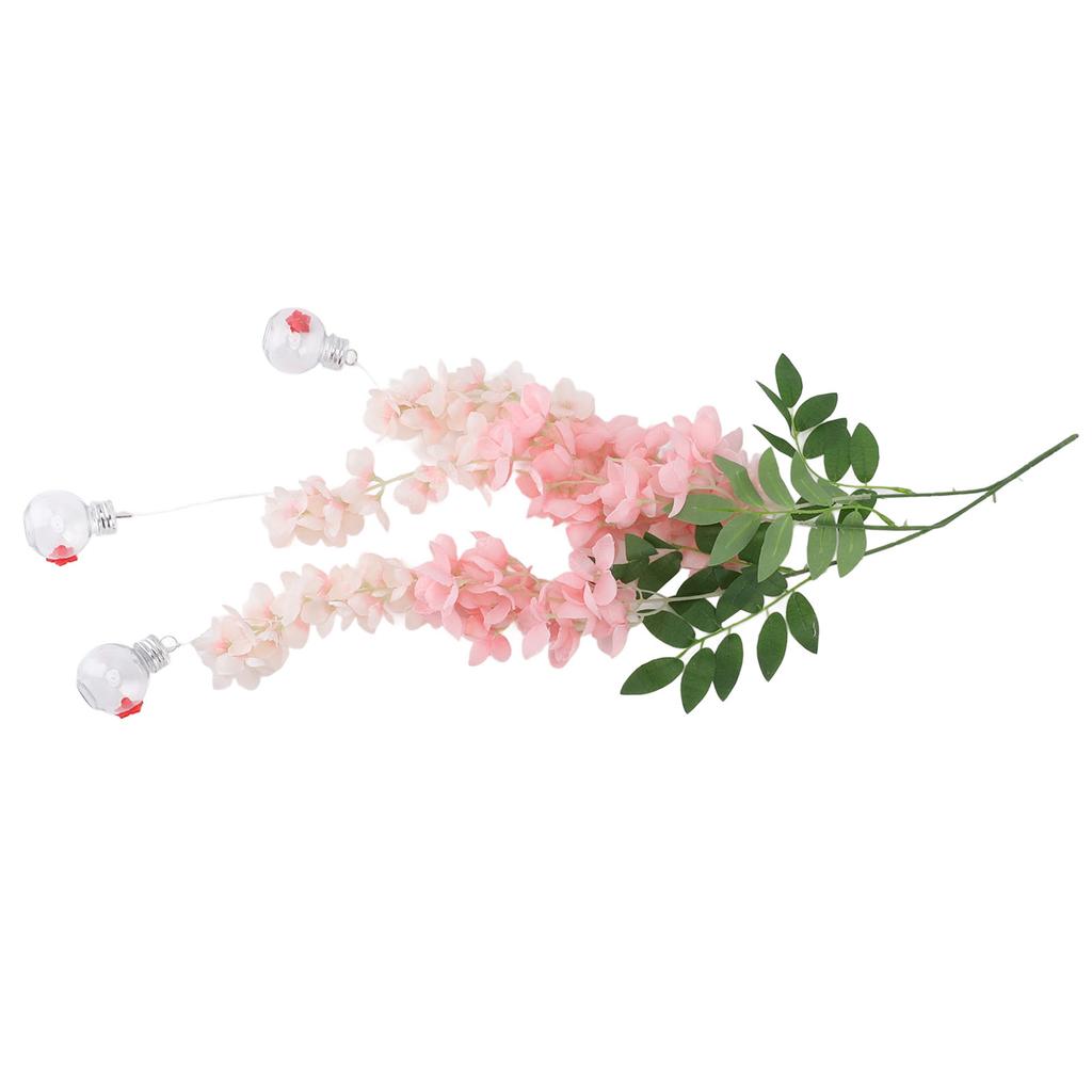 Кормушка для птиц в виде цветка глицинии, реалистичная, герметичная, пластиковая, с шелковыми цветами, кормушка для колибри для террасы