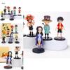 Vibrant Cartoon Anime Pvc Action Figures Set Featuring Luffy Ace Sanji Robin Toys