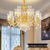 European French Crystal Chandelier: Luxury Lighting for Living Room, Bedroom, Dining Room, or Hall