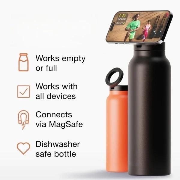 24 унции магнитный держатель для мобильного телефона спортивный чайник 304 нержавеющая сталь толстая изолированная термос бутылка