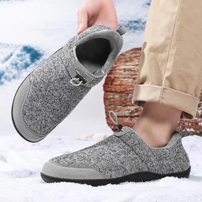 Зимние мужские тапочки, хлопковые плюс меховые туфли, женские зимние уличные теплые меховые кроссовки, нескользящая теплая меховая обувь, зимние шлепанцы на толстой платформе