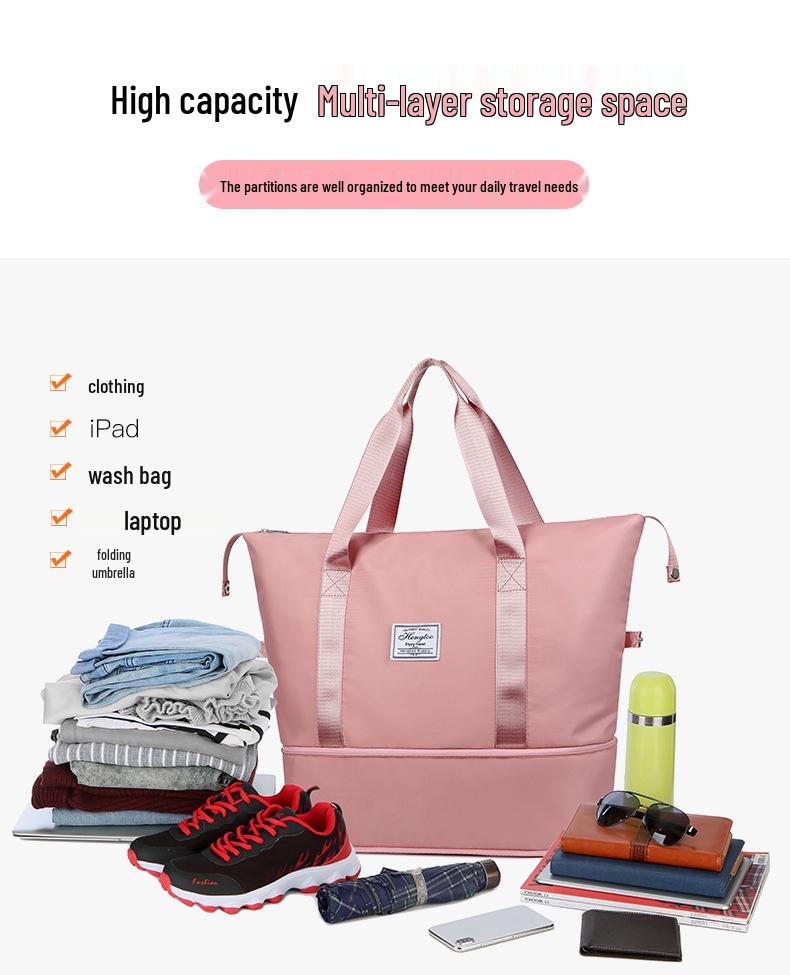 Versatile Travel Bag: Attachable To Suitcase or Handbag, Foldable, Large-capacity for Pre-pregnancy Storage, Luggage, or Travel.