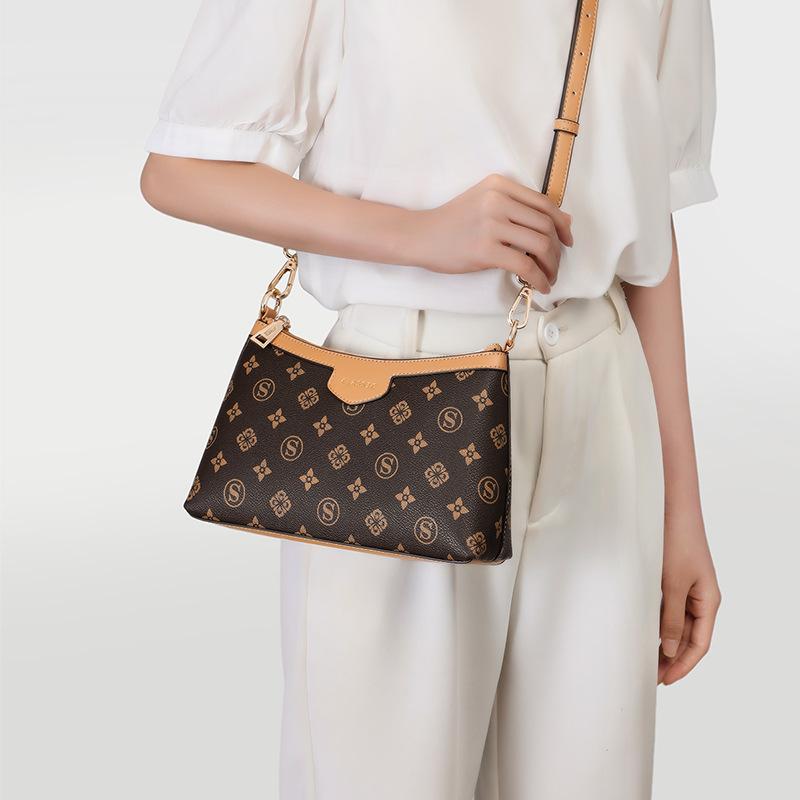 Bag Fashion Mom Bag Middle-aged Shoulder Backpack Women's Crossbody Bag Textured Small Bag