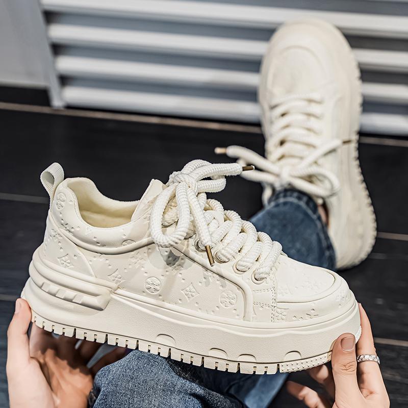 New Men's Classic Fashion Low Top Thick Sole Skateboarding Shoes Comfortable Soft Sole Basketball Sneakers