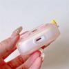 Милый забавный чехол для наушников AirPods AirPod 2 3, прозрачный чехол с мультяшным рисунком и кольцом для ключей, мягкий силиконовый чехол для AirPods Pro