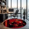 Iron Man Printed Round Rug Carpet Chair Rug Area Rug Entryway Doormats,for Office Chair Living Room Bedroom Kitchen Room.