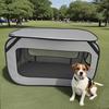 Foldable Scratch-Resistant Oxford Cloth Portable Dog Kennel for Car and Outdoor Use