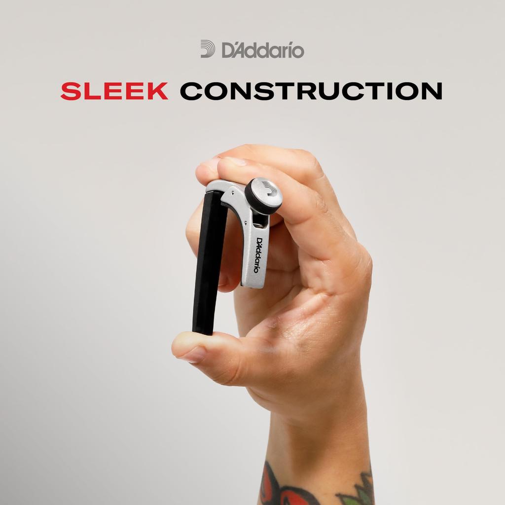 Каподастр Tast для электрогитары легкий алюминиевый NS Capo Pro черный D'Addario гитара/акустическая PW-CP-02 []