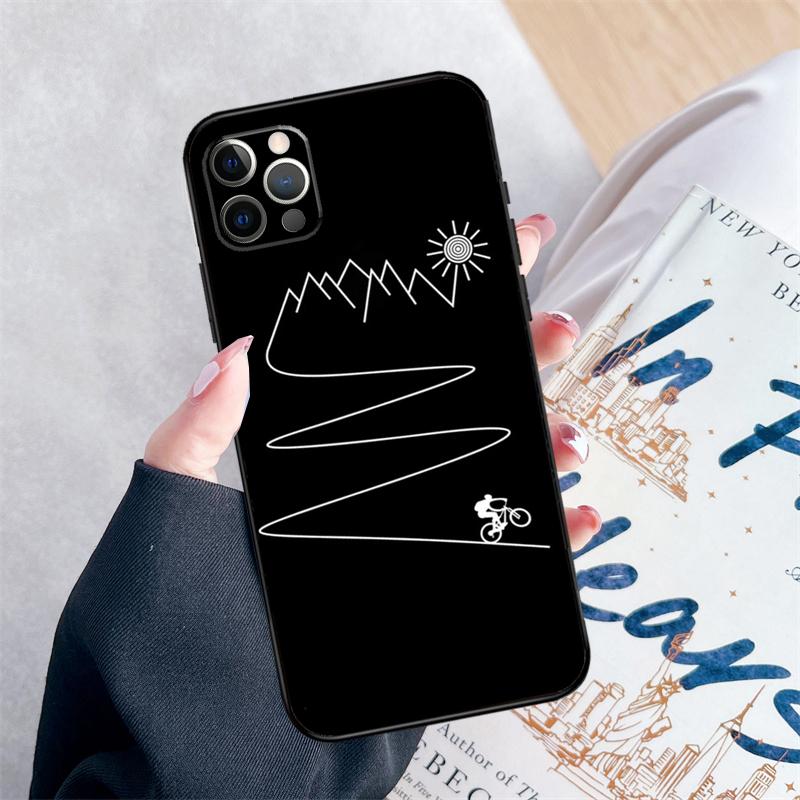 Люблю Велоспорт Шоссейный Велосипед Чехол для Телефона Для iPhone 16 Pro Max 11 12 13 Mini 14 15 Pro Max XR 15 16 Plus 16e Чехол