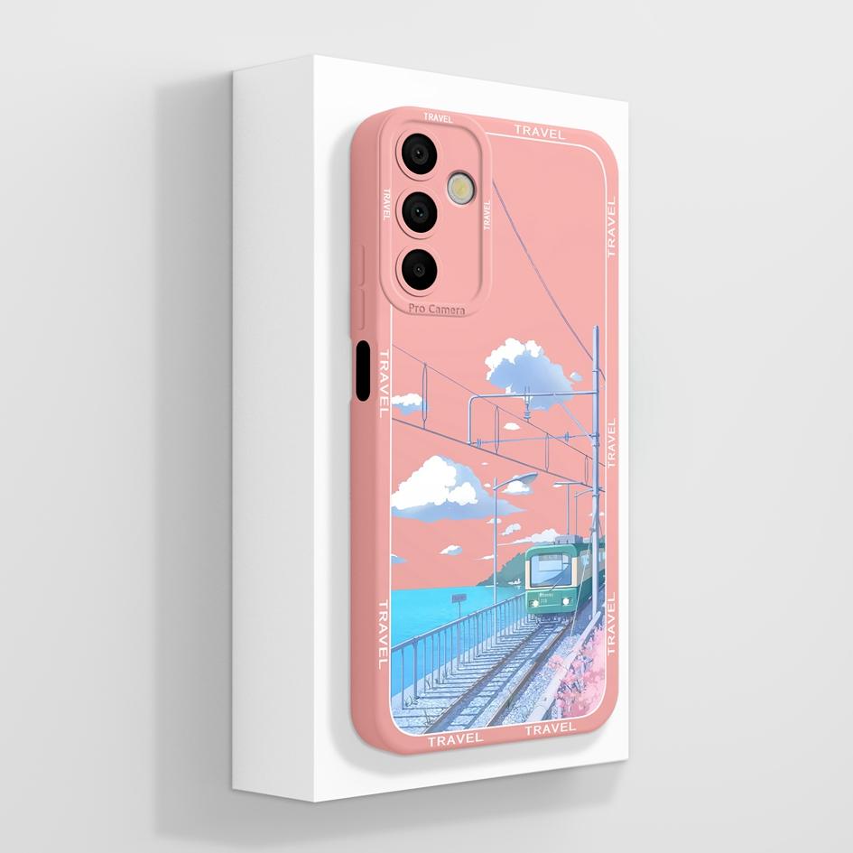 Чехол для телефона Samsung Galaxy A15 A 15 4G 5G. Роскошный модный дизайн. Матовый черный квадрат. Высококачественный мягкий жидкий силиконовый чехол для бампера Samsung.