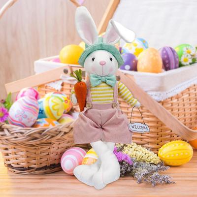 Пасхальный кролик, игрушка-животное, пасхальная скульптура, украшение для пасхальной вечеринки, реалистичные пасхальные фигурки для кухни, офиса
