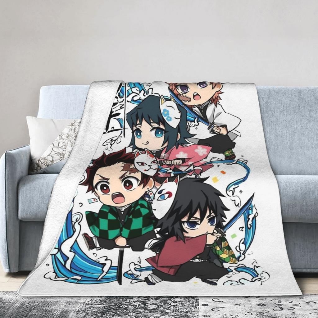 Клинок, рассекающий демонов Зеницу Аниме Плед Фланелевый Винтажный Теплый Плед для Покрытия Кресла Диванная Декорация