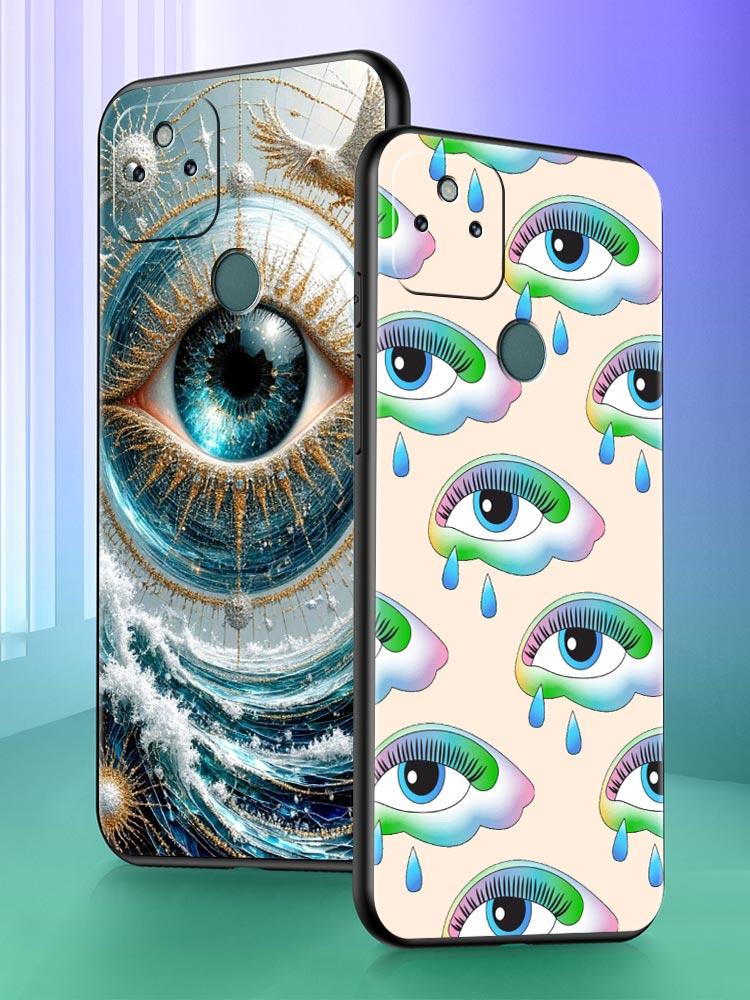Fashion Eyelashes Eyes Phone Case Cover for Google Pixel 10 9 8 7 6 9A 8A 7A 6A Pro Shockproof Soft TPU 10 Pro XL Shell Fundas