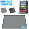 Силиконовый коврик для мини-холодильника 60x60 см, коврик под стиральную машину, нескользящий мини-поддон с приподнятыми краями, защита пола от царапин