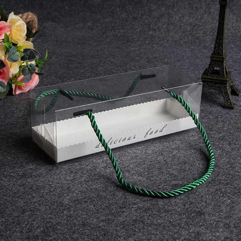 WTEMPO 10 шт. Коробки для ручной упаковки выпечки, прямоугольные прозрачные пластиковые коробки для муссовых тортов