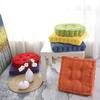 "Solid Color Corduroy Corn Kernel Cushion - Multi-Color Japanese Square/Round Student Chair Cushion"