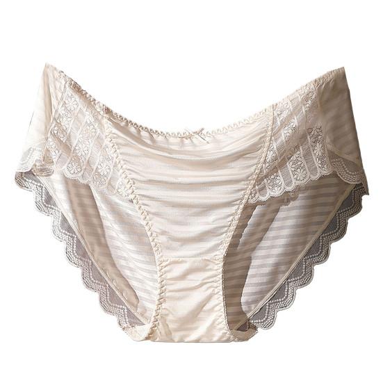 Женские трусики со средней талией, кружевной декор с бантом, большие размеры, сплошной цвет, контроль живота, мягкие эластичные быстросохнущие антисептические женские трусы, трусы