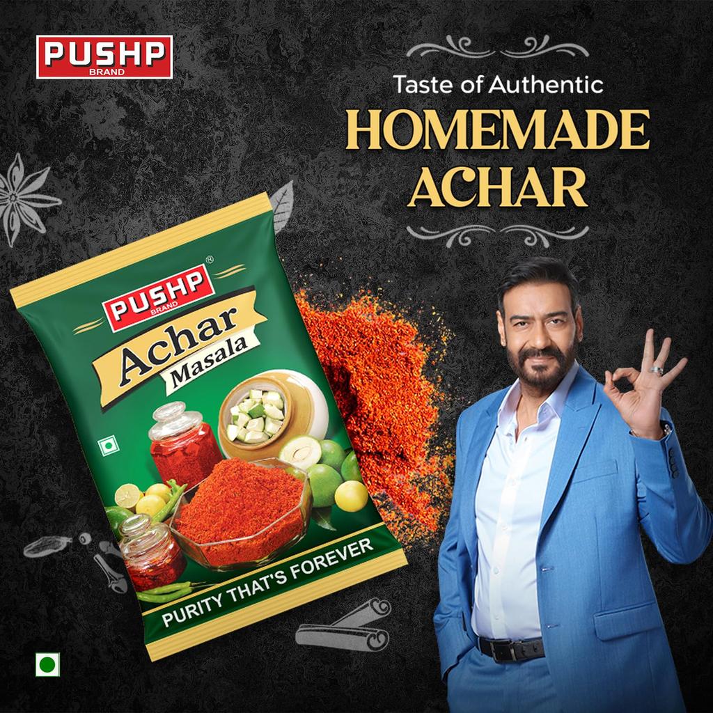 Pushp Achar Masala 200g Pack Of 5 Premium Traditional Spice Blend For Authentic Homemade Pickles Ready To Use Flavorful Mix