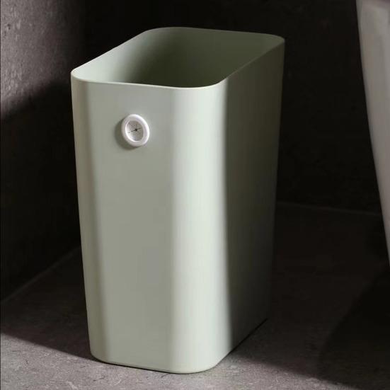 Мусорный бак для ванной комнаты, открытая узкая пластиковая корзина для мусора с фиксированными отверстиями, экономия места, тонкий мусорный бак для спальни, кухни, гостиной, офиса