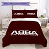 Постельное белье с узором ABBA Комплект одеяла Покрывало Наволочка Домашний Декор Подарок на День Рождения (1 пододеяльник + 2 наволочки без наполнителя)04