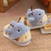 High Value Shark Bee Cotton Slippers Men and Women Fun Cute Shark Bee Couple Home Bag and Fluffy Shoes Winter