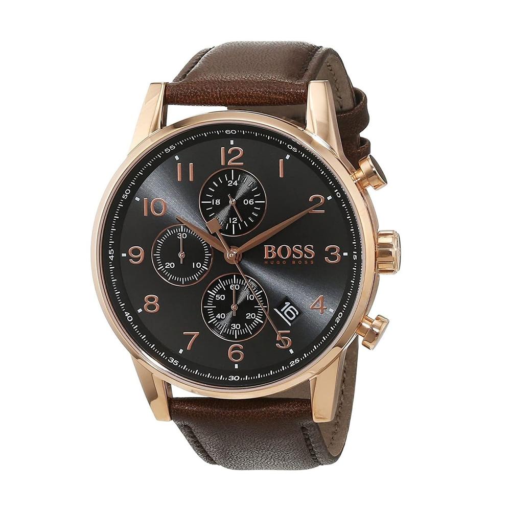 Hugo Boss 1513496 Men's Quartz Watches Black Dial 44 MM + Box
