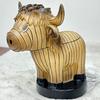 Stained Glass Animal Table Lamp Battery Operated Vintage Animal Night Light Home Office