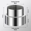 Stainless Steel Ventilation Pipe Fittings Multiple Sizes Ducting Connector