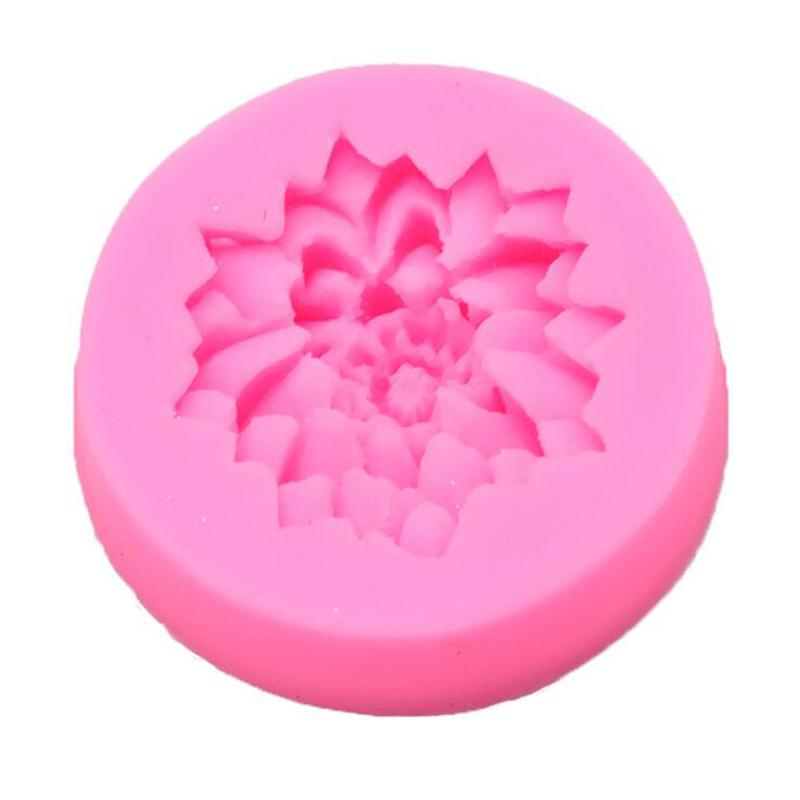 1PC Portable Diy Baking Cake Decorating Soap Mold Universal Resin Chrysanthemum Flower Silicone Mold