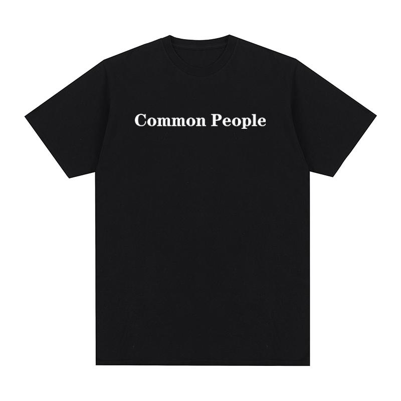 Common People Vintage Tshirt pulp blu oasi band Cotton Men T shirt New Tee Tshirt Womens Tops