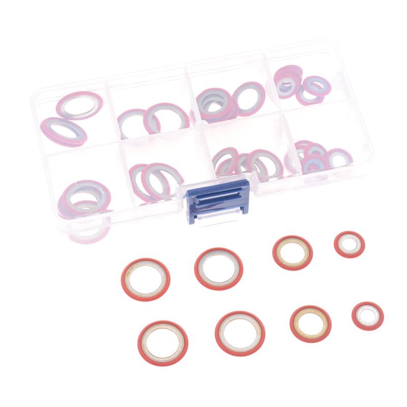 30шт. Уплотнительные прокладки для автомобильных систем кондиционирования воздуха Прокладки расширительных клапанов Прокладки головок труб Прокладки компрессоров