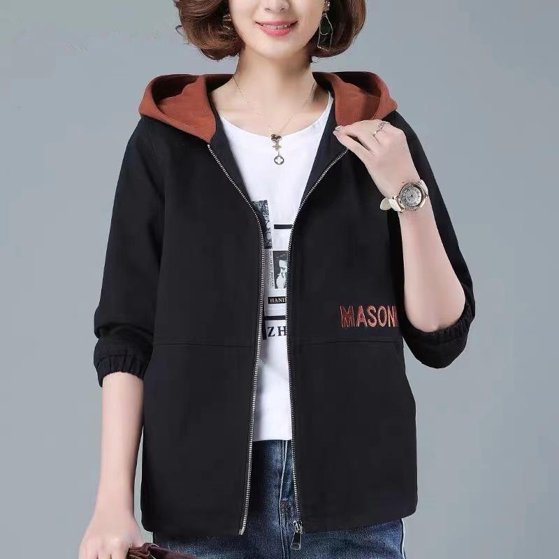 Women's Plus Size Hooded Jacket - New Style, Slimming & Casual for Fall/Winter