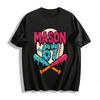 Персонализированный повседневный топ с принтом Mason 67 Baseball Drizzle, футболка из чистого хлопка