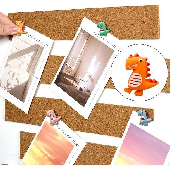 30 pcs Cute Dinosaur Decorative Push Pin Animal Thumbtack Photo Memo Note Drawing P Multi-Functional Pushpin Tool Cork Board Office Accessories