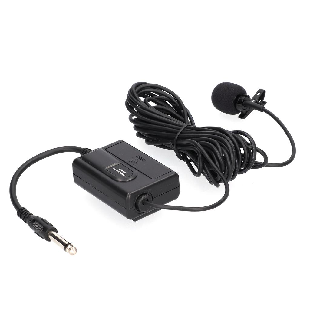 236in Wired Lavalier Microphone Clip On Lapel Condenser Mic for Signal Connection