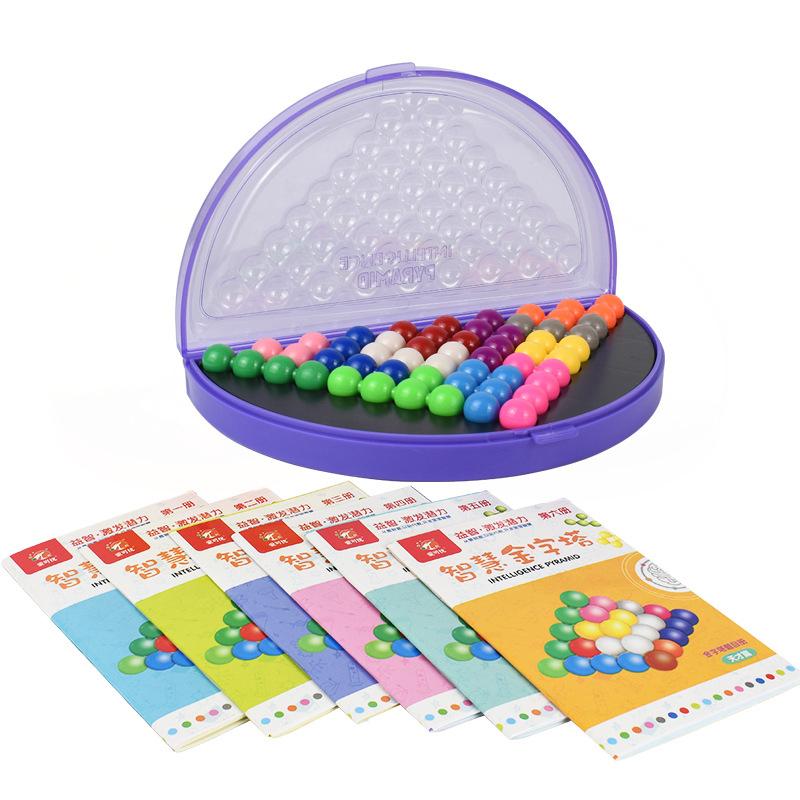 Beads Game Stacking & Sorting Board Game Toy With Storage Case Training Puzzle Educational Gift For Kids