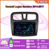 10-дюймовый Android Carplay для Renault Logan Sandero 2014-2017, автомобильный радиоприемник, мультимедийный видеоплеер, GPS-навигация, WIFI, 4 + 64 ГБ