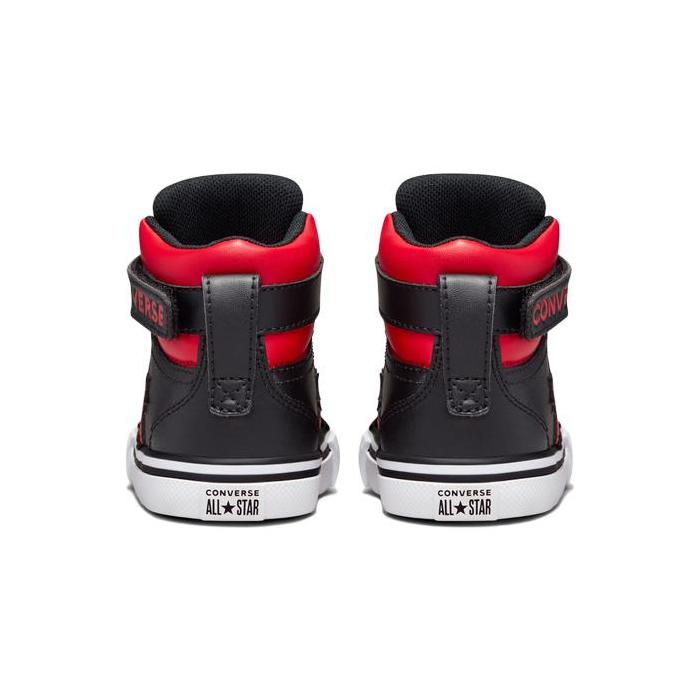 Converse Pro Blaze Strap Varsity Высокие кеды для скейтборда Черно-красные Детские