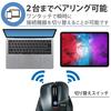 ELECOM Mouse Wireless Mouse Bluetooth Extremely Grip Quiet Design 5 Buttons M Size Gunmetal EX-G Multi-Pairing M-XGM15BBSGM/EC