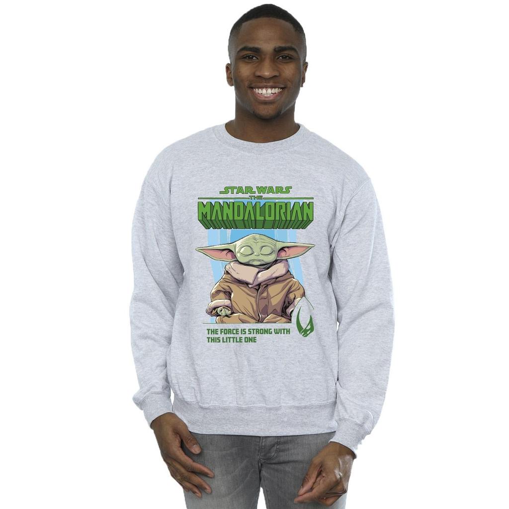 Star Wars Mens The Mandalorian The Force Is Strong Sweatshirt