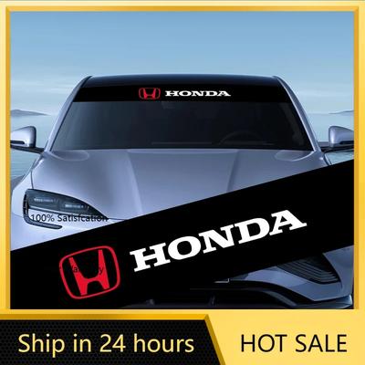 Для автомобиля Honda Наклейки на лобовое стекло Автомобильные декоративные наклейки на переднюю и заднюю часть для Honda Civic Accord CRV HRV Fit Jazz City Od