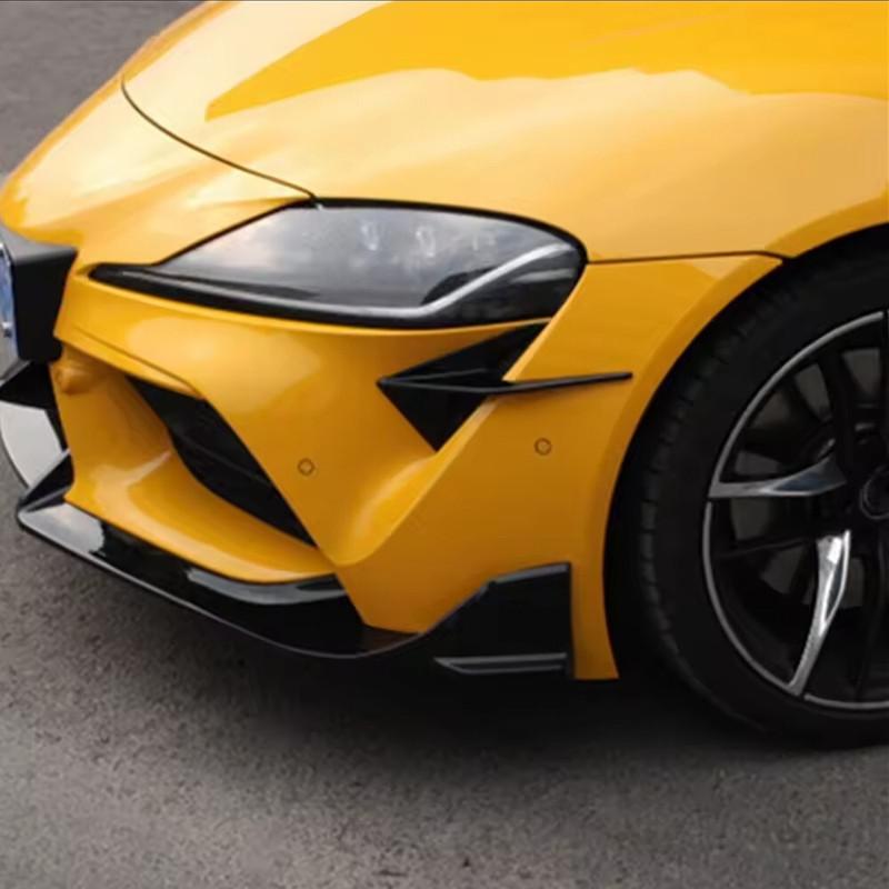 Для Toyota Supra A90 A91 2024 2025 Автомобильный передний бампер Спойлер Крыло Боковое вентиляционное отверстие Накладка Сплиттер Отделка