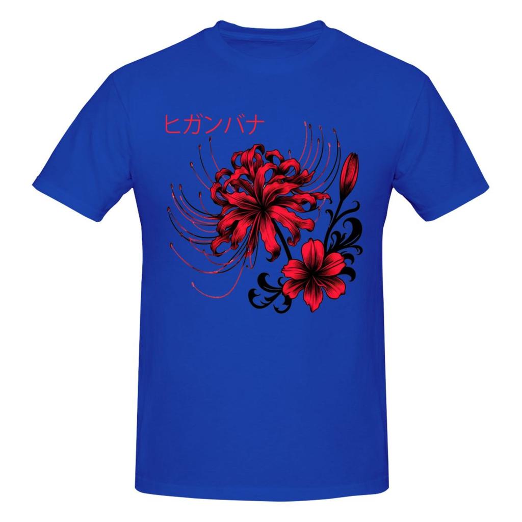 Unisex Anime Tokyo Ghoul Spider Lily Vintage T Shirt Vintage Big Size Oneck Cotton Custom Sleeve Tshirt