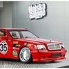 1/24 Benz W140 S320 SEL Red Pig Alloy Wide Body Sports Car Model Diecast Metal Modified Raing Car Model Sound and Light Kids Toy Gift