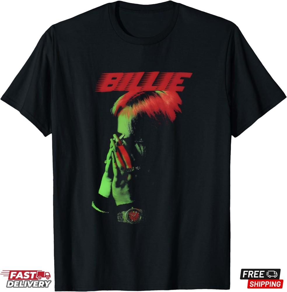 Футболка Billie Eilish Music Tour Q09 Семейный Фан Billie Футболка Подарок для Фанатов Унисекс Футболка
