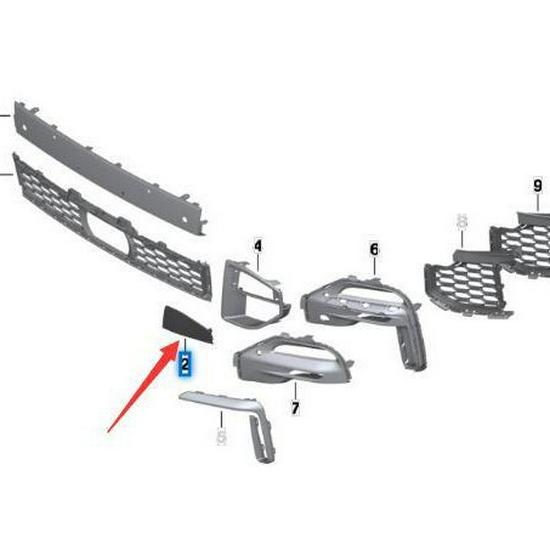BMW X5 G05 Накладки на передний бампер (Лево право) - 51118069237, 51118092124